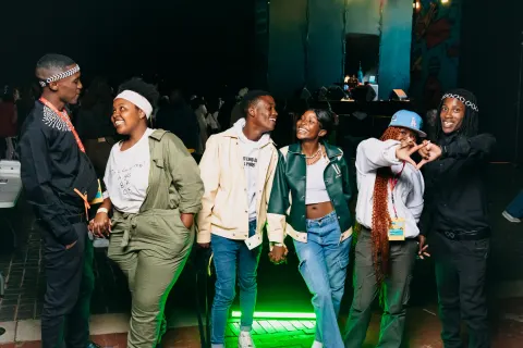 Ngeke! Festival 2025 attendees posing for the camera.